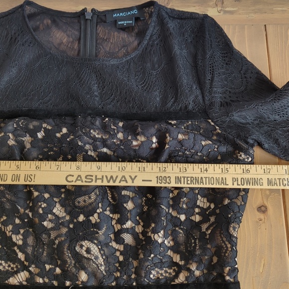 Marciano Black Lace Maxi Dress - Picture 8 of 15